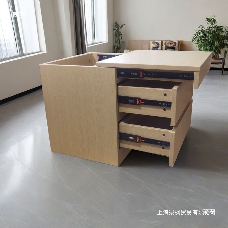 简约暗格床头柜隐藏式刷卡锁