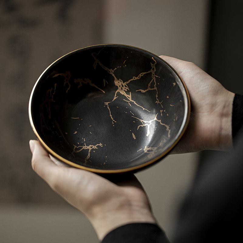 陶瓷复古壶承烫金中式茶道干泡台茶壶底座茶托盘圆建水茶洗