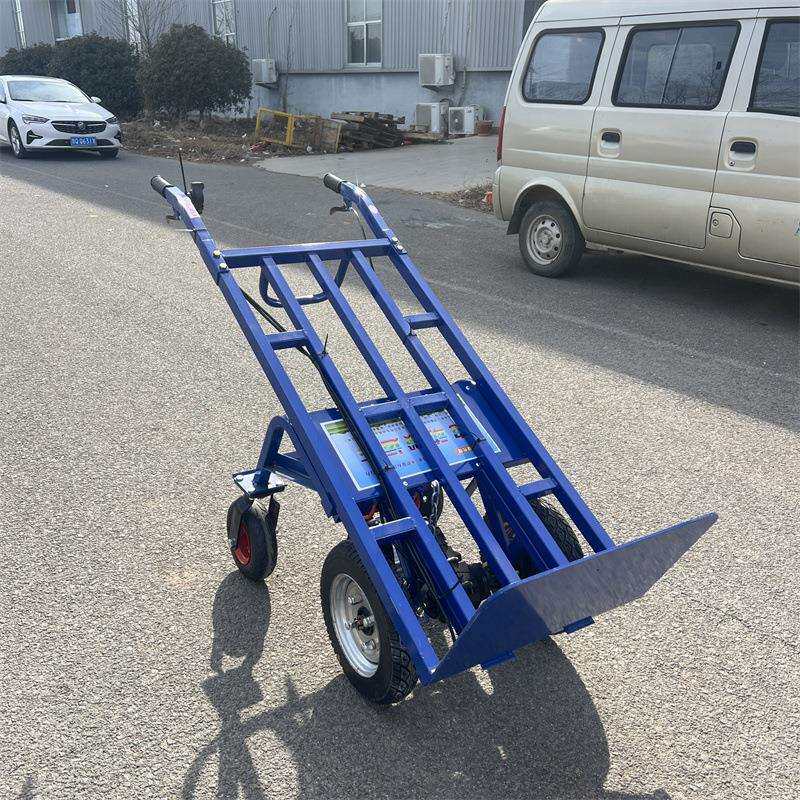 轻便小型手推电动平板车家用农用搬运手推车山地爬坡运输老虎车