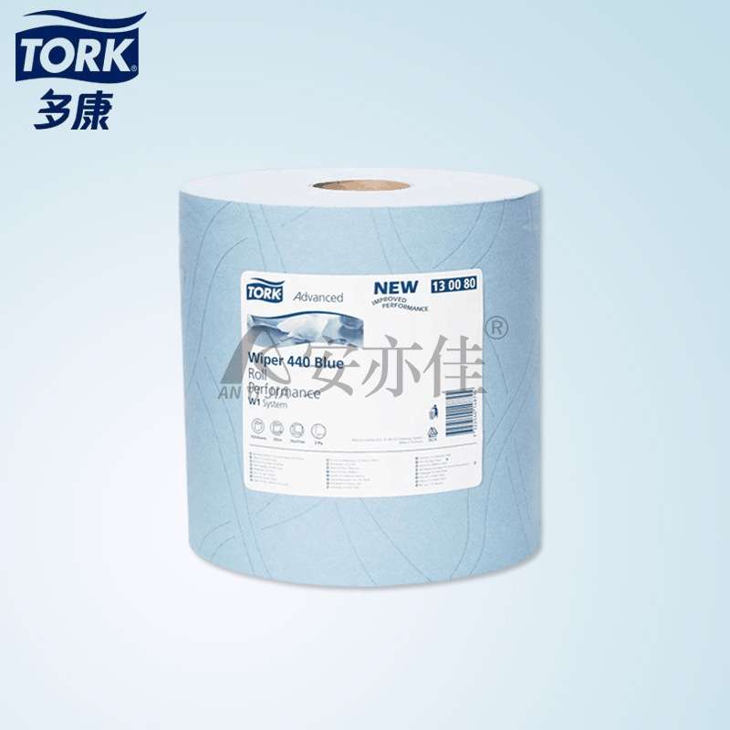 TORK 多康130080蓝色吸水吸油不掉屑 工业擦拭纸130062/81/41