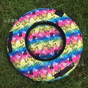 雪地草地两用120型滑雪圈  滑草场用120型滑草圈  带把手滑雪圈