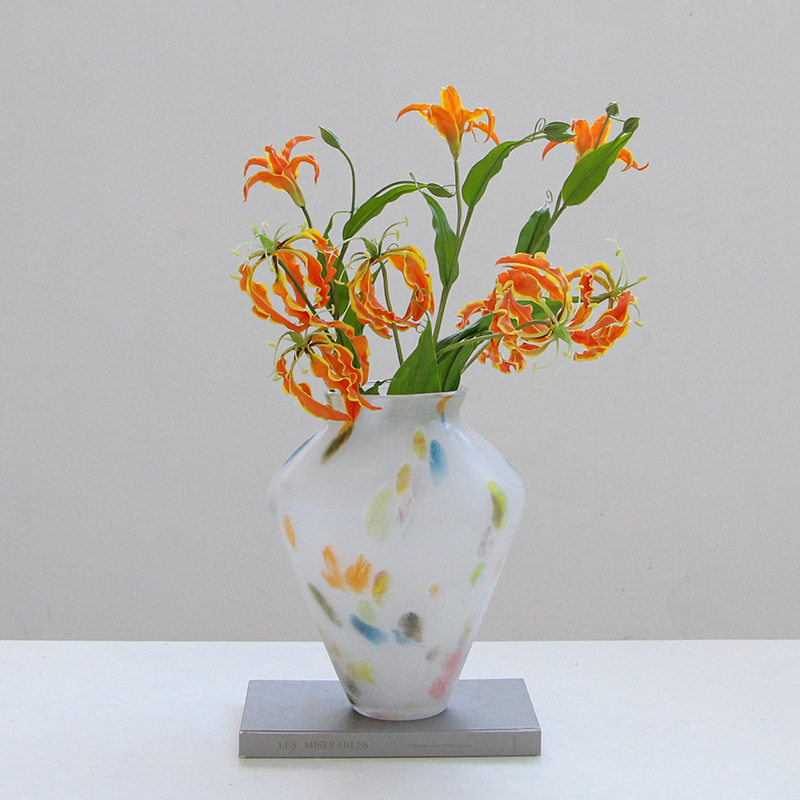 现代彩色渐变哑光打沙花瓶设计感客厅插花轻奢高级感水培琉璃水培,电子元器件市场,电线扎带/束线带,淘宝优惠券,粉丝福利购,淘宝优惠卷