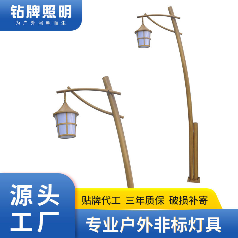 创意竹韵庭院路灯民宿景点