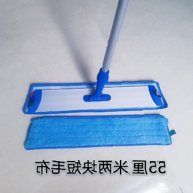 干湿两用超细纤维平板拖把铝板尘推物业保洁伸缩拖把家用地拖