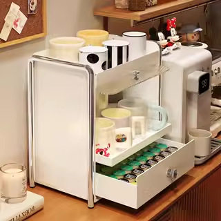 杯子收纳置物架杯架水杯架子客厅水吧办公室桌面放咖啡玻璃杯防尘