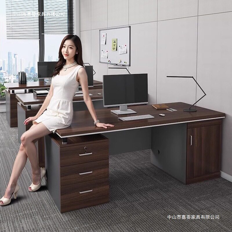 简约现代办公桌椅组合老板职员