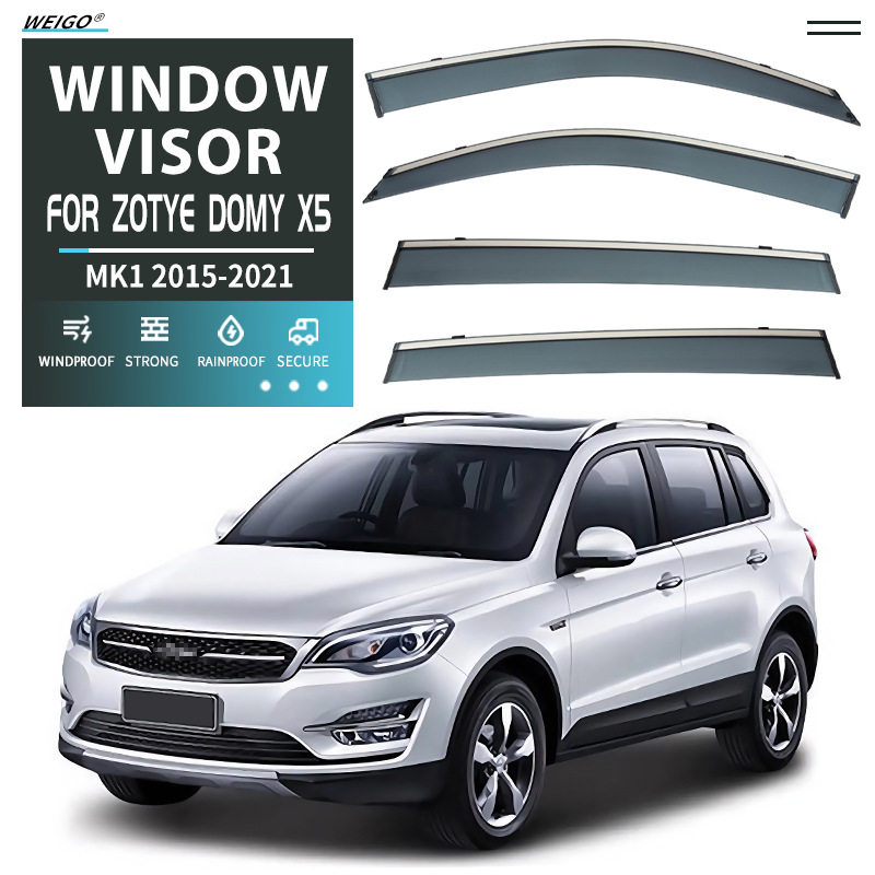 适用于众泰大迈X5车窗晴雨挡雨遮阳板ZOTYE Domy X5 Window visor