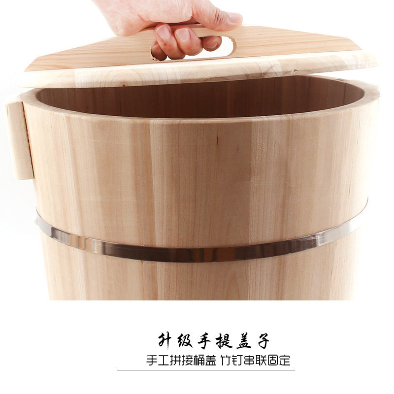 ?批发杉木蒸饭木桶甑子家用木桶蒸饭桶大号糥米饭寿司工具商用