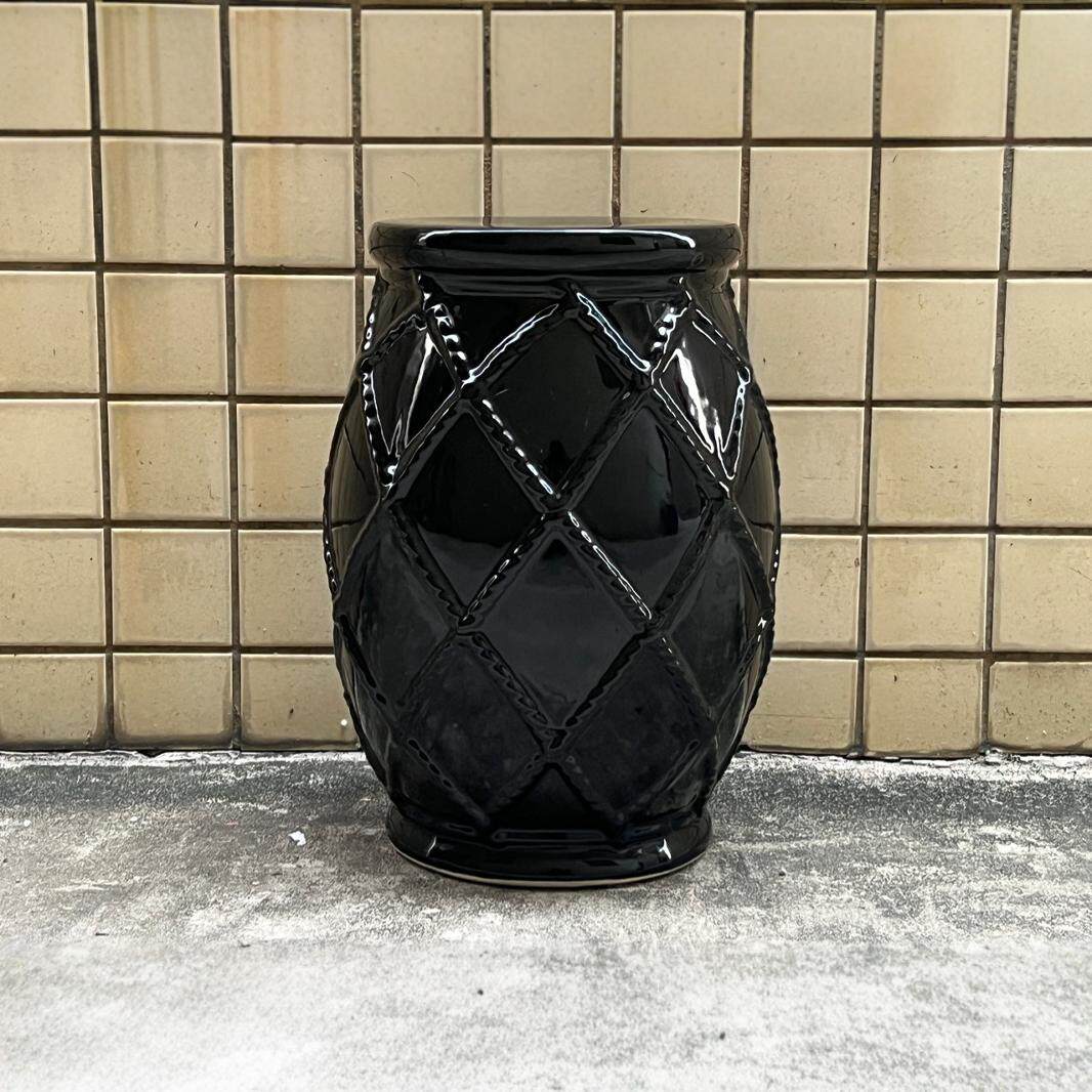 简约青花陶瓷鼓凳古筝换鞋凳