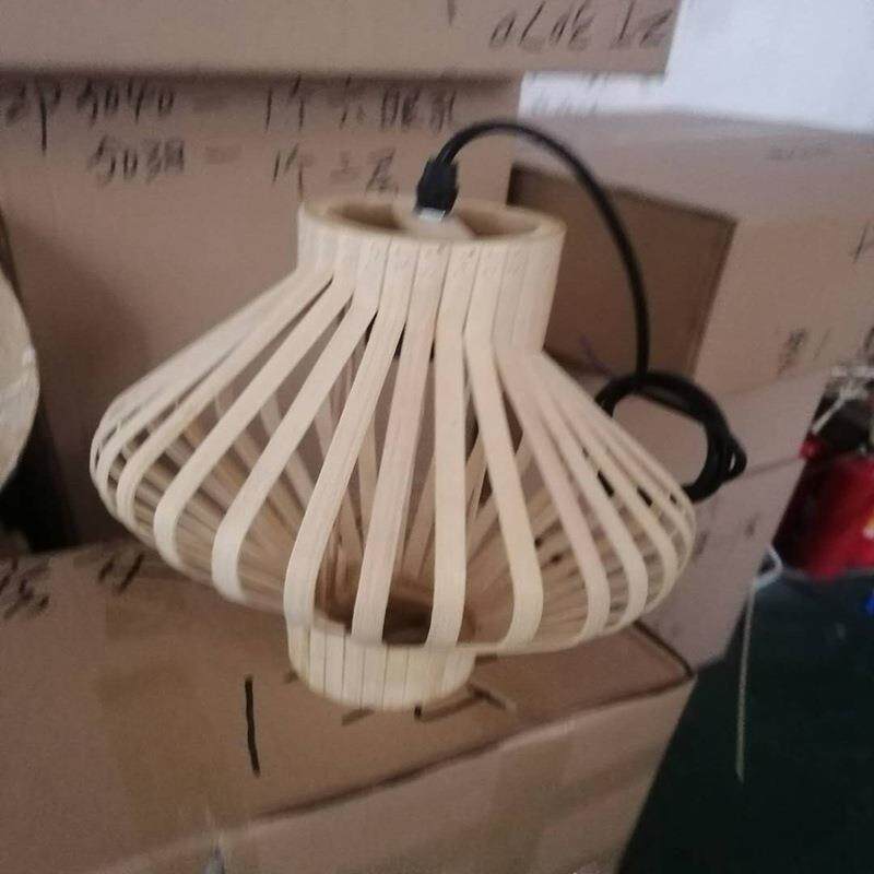 中式手工竹编吊灯东南亚餐厅茶楼榻榻米竹篾竹丝工程装饰吊灯
