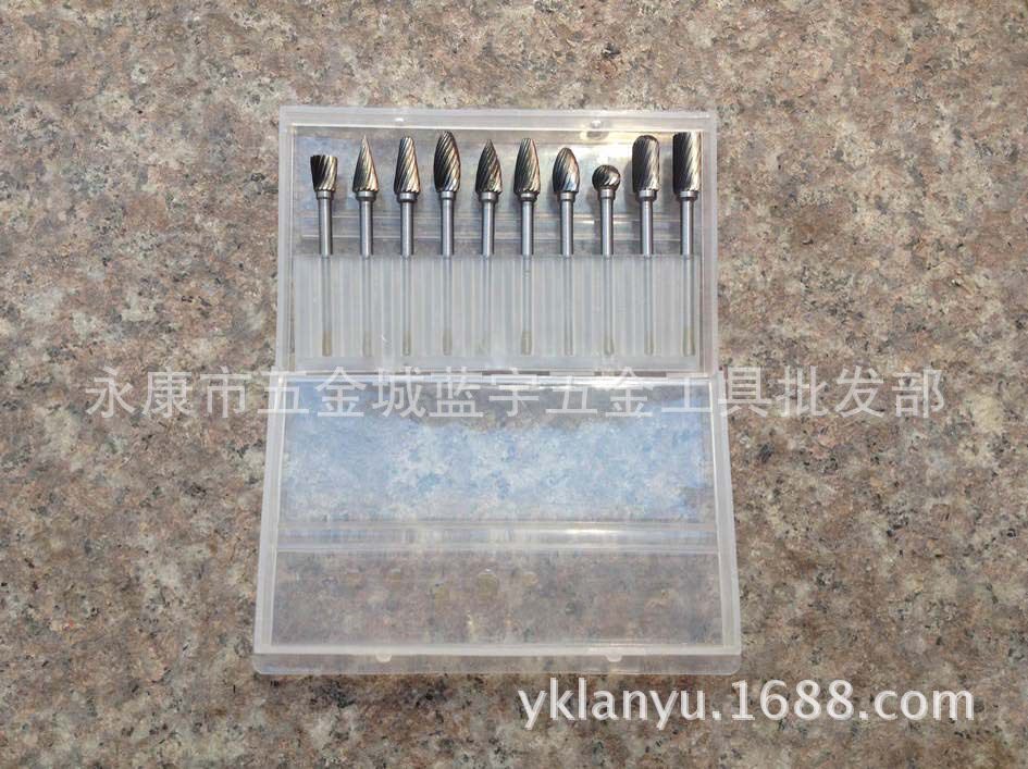 钨钢磨头 电磨配件 硬质合金旋转锉 3*6mm 单纹 10支装