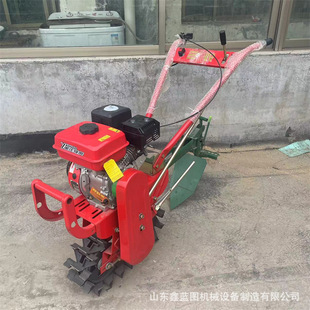 7.5马力山地手推微耕机单链轨窄行距犁田开沟机小型梯田开荒松土