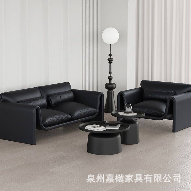 北欧布艺沙发休息区接待沙发组合创意酒店大堂休闲沙发螃蟹休闲椅