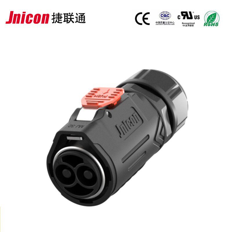 jnicon捷联通MJ32快锁120A大电流航空接头储能新能源防水连接器