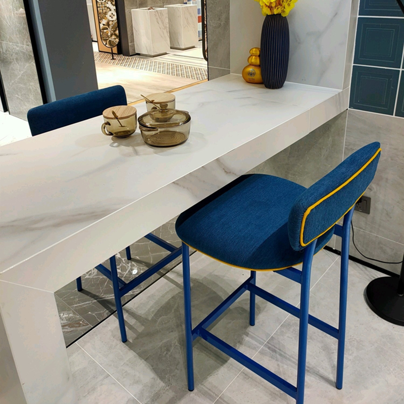 北欧吧台椅轻奢家用设计师款高脚凳吧椅简约现代美式吧台椅靠背椅