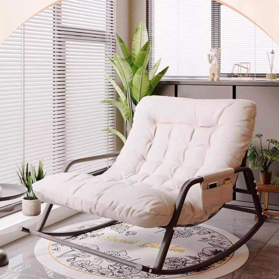 双人摇摇椅折叠躺椅成人阳台家用休闲客厅网红懒人大人午睡沙发椅