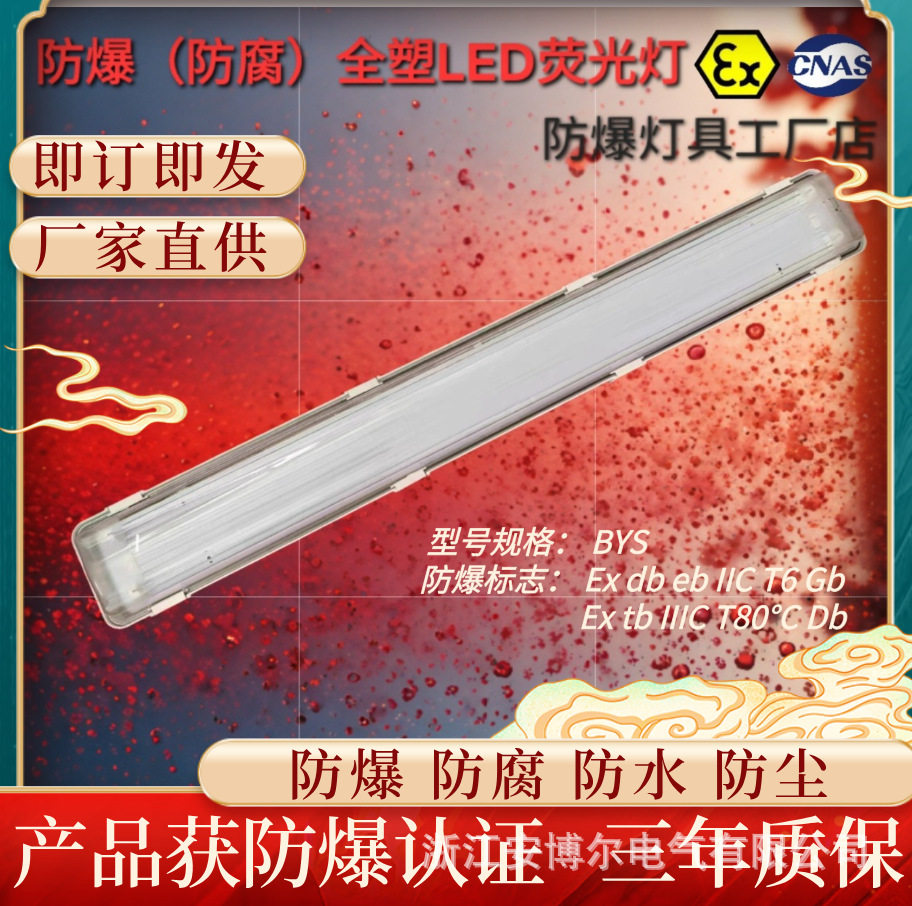 吸项式不锈钢卡扣防爆全塑荧灯