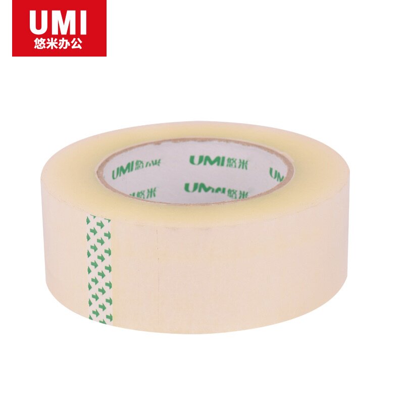 悠米透明胶带大卷加厚60mm*100y打包封箱胶带封口胶布宽胶带纸