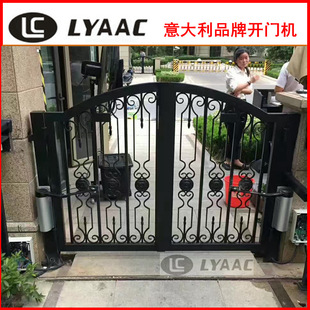 莱柯平开门电机小区通道门电动门机遥控门机组挂臂双开门小区门