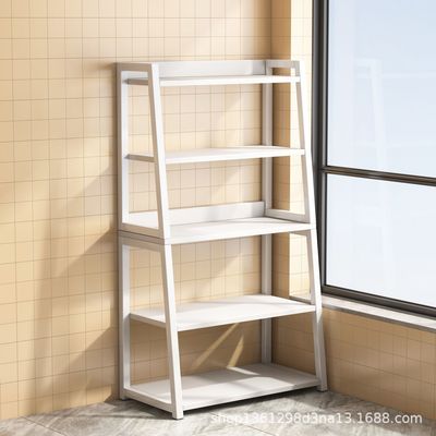 置物架落地多层书架储物收纳卧室家用简约梯形铁艺客厅架子展示架