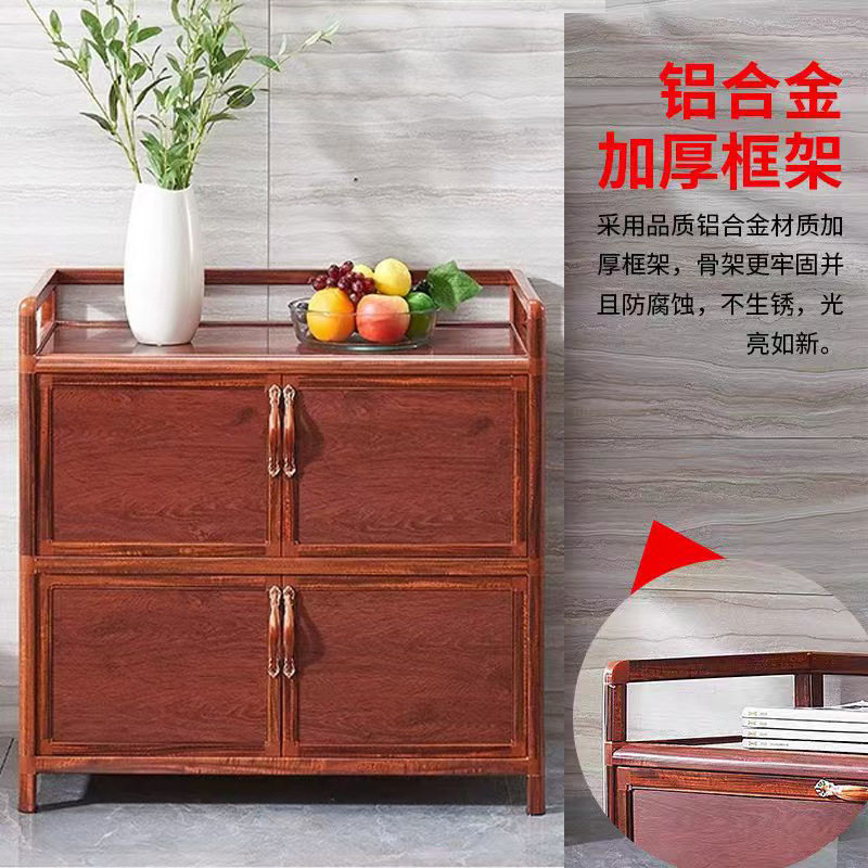 铝合金厨房落地多层微波炉置物架