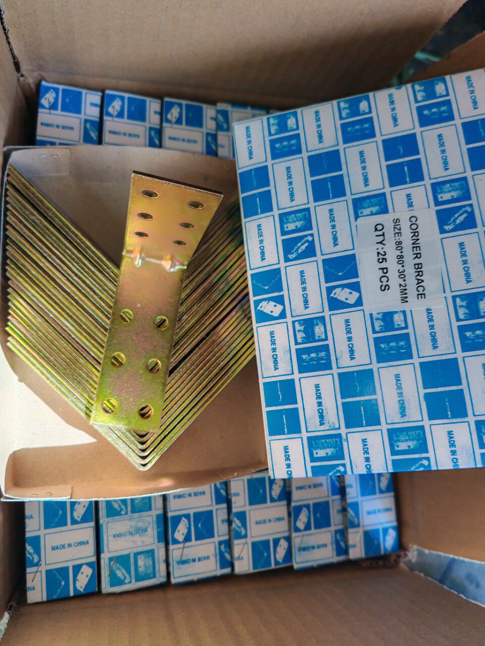 镀锌铁角码三角铁家具角码小角码家具连接件90度固定铁片L型角码