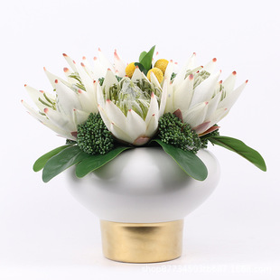 现代新中式仿真花客厅茶几玄关装饰花样板房假花摆件餐桌花艺摆设