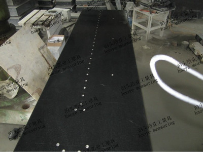 1500x1000大理石测量平台面厚200带平板支架总高600mm不易变形