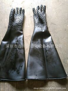 厂家直销加厚加长耐用喷砂机手套深圳喷砂专用通用左手耐磨耐高温