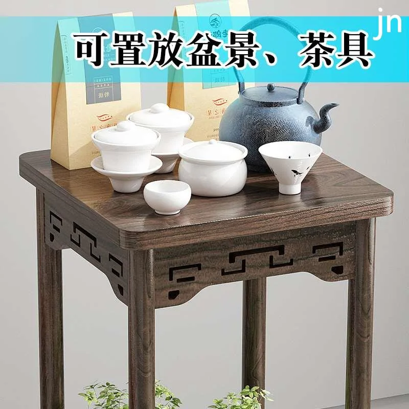 鸡翅色博古架实木中多式小宝阁紫砂茶壶茶具架子置物架摆件展新品