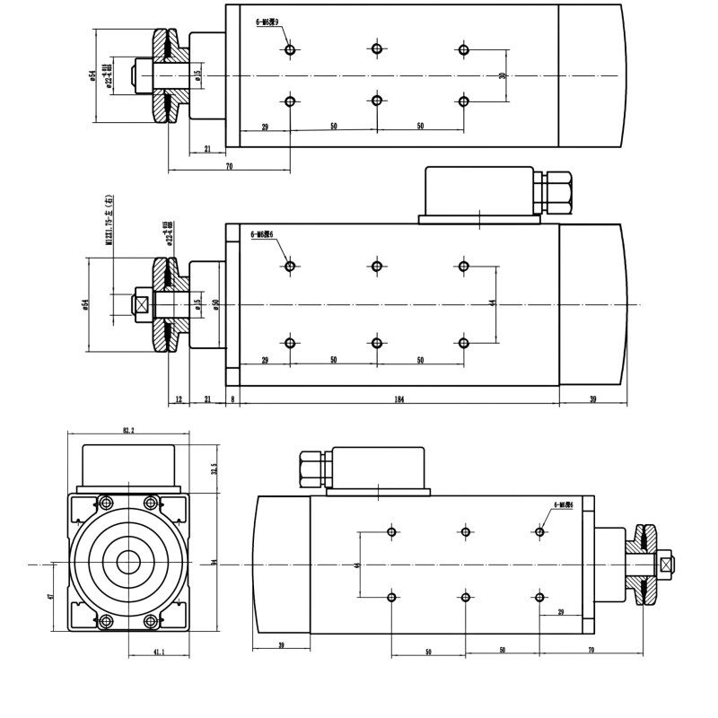 杰斯特主轴电机木工开槽锯用于木门切割机木工开槽机地板开槽机