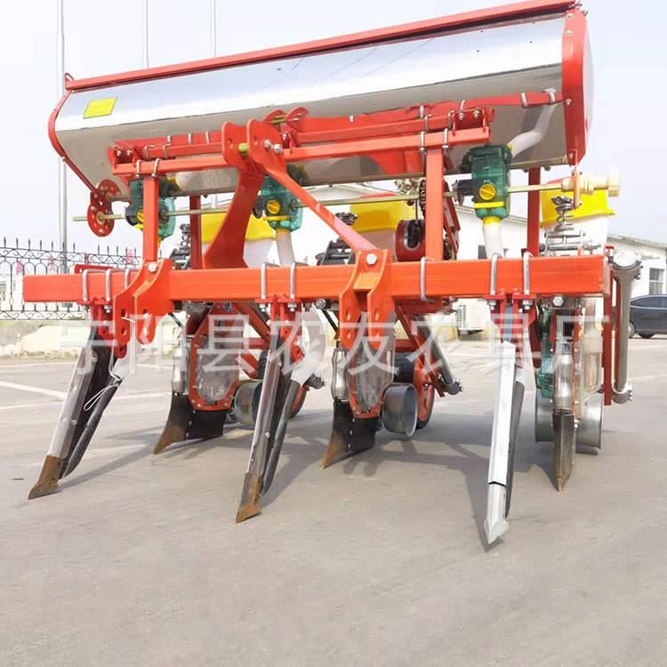 5行2.7米大架悬浮玉米精播机四川南充免耕高粱播种机种玉米大豆播