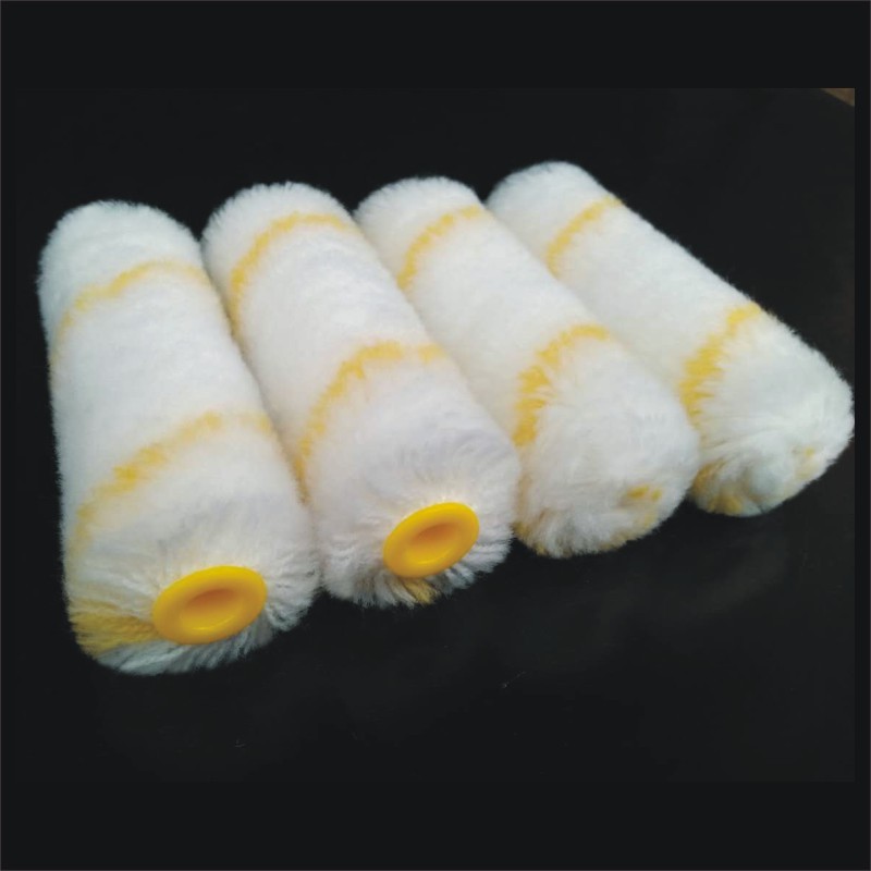 长毛涂料滚筒4寸迷你刷头滚芯拇指小滚筒手柄刷头/诚邦滚筒刷包邮