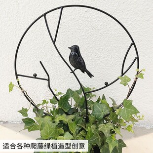 山乌龟雪莹爬藤架圆形创意铁艺铁线莲月季攀爬绿植专用盆景花架子