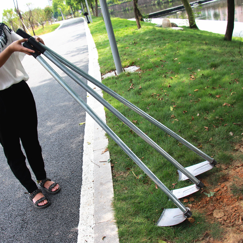 锄头农具翻地开荒除草全钢种菜种花松土挖地神器耙子农用园林工具
