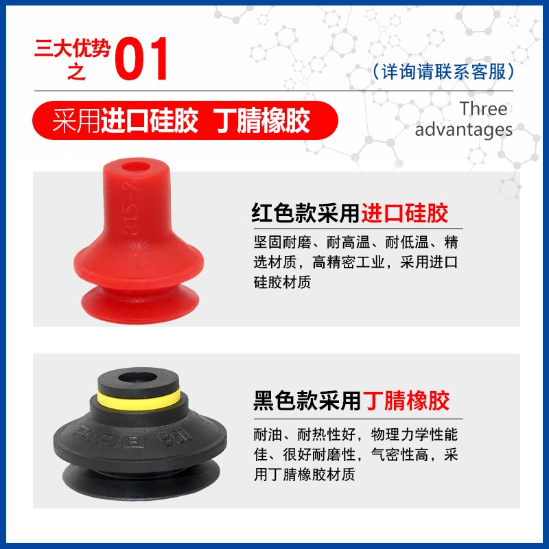 PIAB派亚博双层真空吸盘B5 B8 B10-2 B15-2 B20 B30-2 B40 B50
