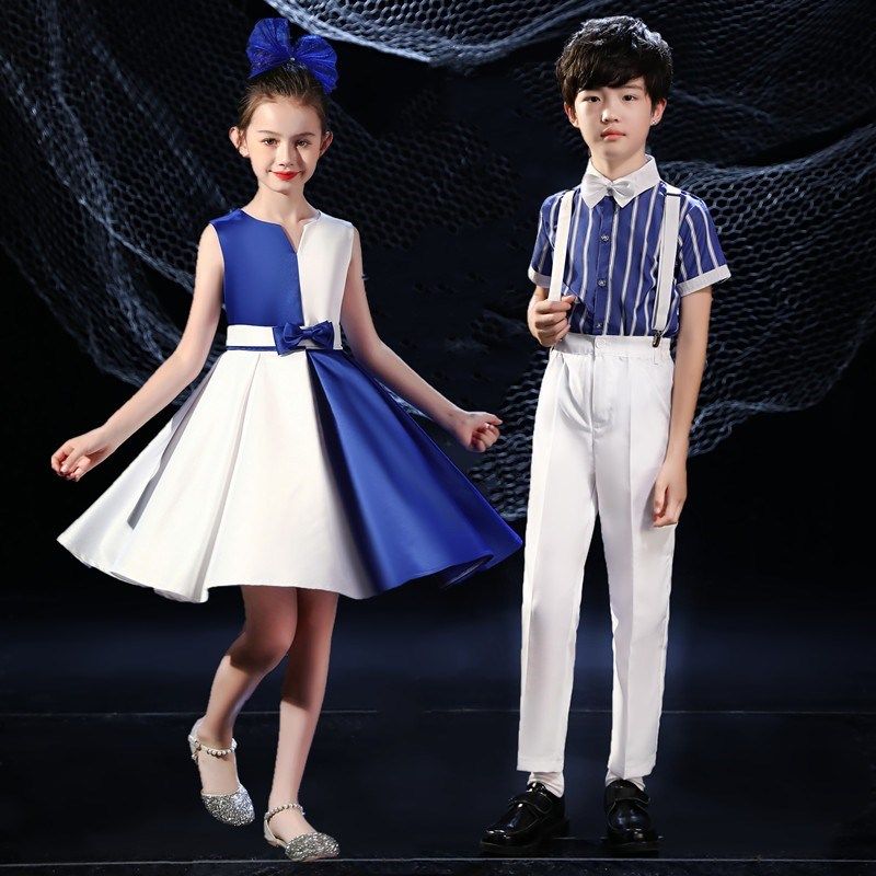 国庆儿童合唱服中小学生诗朗诵比赛表演服男女童合唱团舞台演出服