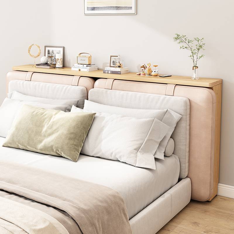 W6床头缝隙沙发后置物架床边夹缝书架长条窄边桌实木省空间收纳背