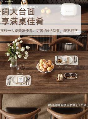 餐商家型用桌小户中古吃饭桌子出租房用长方形饭桌餐饮CZ-05胡用