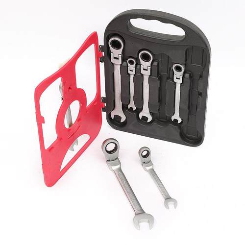 棘扳轮开口扳手组套齿7pcs摇头棘轮两用手套装7VZZ2动头两活用扳