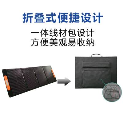 单SW-100W硅太阳能折叠包1000W户150W20W1晶8V24V便携式外徒步露