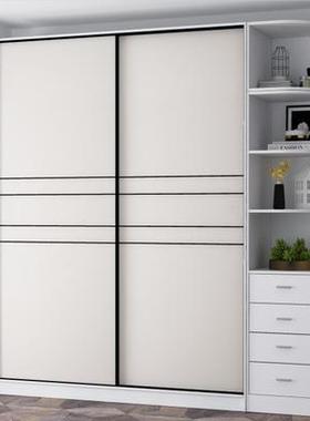 简ULK门约衣柜移定制衣柜门推拉门订做木实衣柜门定做纯白色柜门