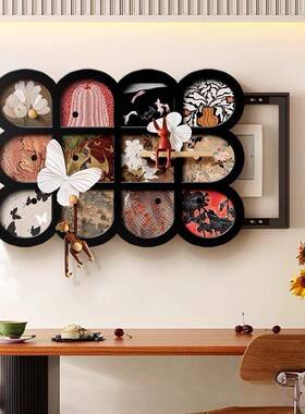 新款中板古风洞免打孔电表箱电闸关箱总开遮挡多功能洞QVE置物架