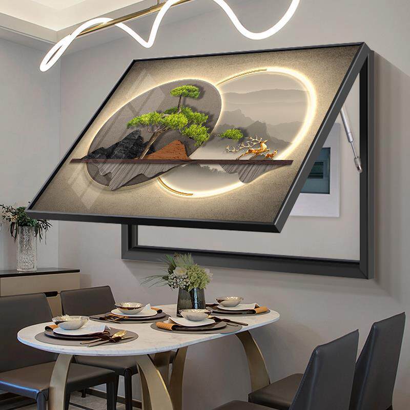 现代KQU简箱约饰电表装画2025新中盒式配电箱弱电闸遮挡挂画开关