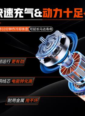 6L蓝色气喇气泵货车车车载充叭气泵汽车升MZC摩托专用6大货喇叭气