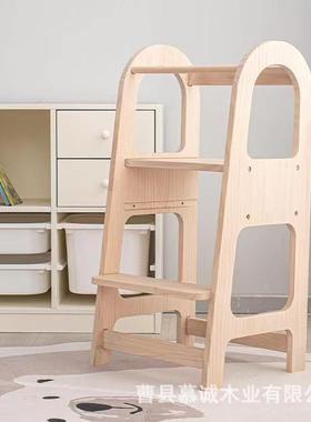 童学习587塔蒙氏宝宝洗手台阶洗e漱n梯larni儿gtower可折叠踏垫脚