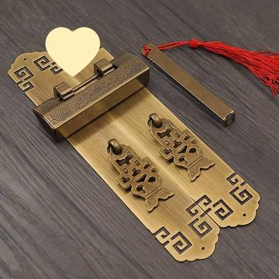 铜锁小锁头迷锁你柜门中式仿IBU古复锁具代古挂锁古典锁老式带钥