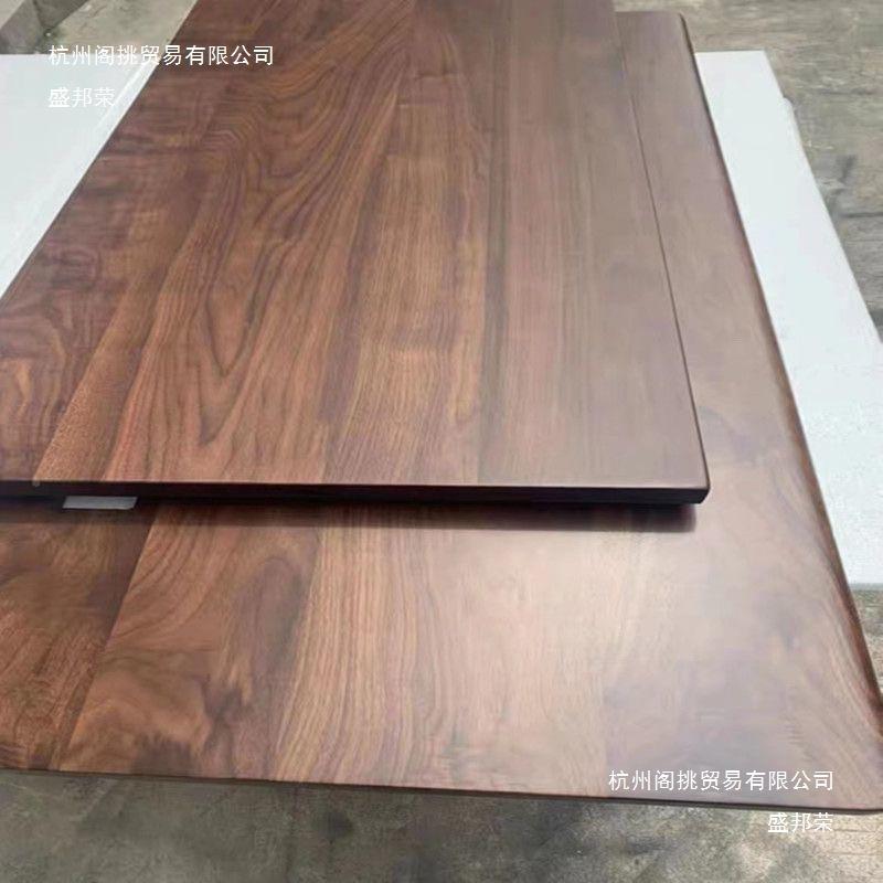 黑胡桃客木大中BGH式实木厅茶桌原木家用泡茶阳台木板简约实桌面