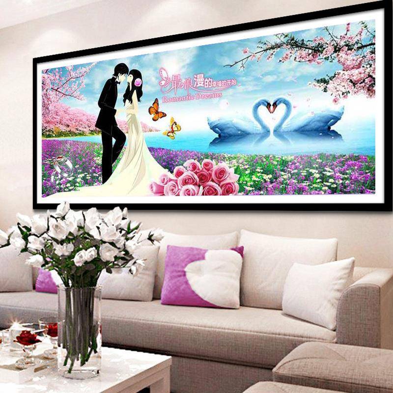 贴钻十5字绣钻石画满钻d石魔方钻画石画新款钻客浪漫的SEY幸福