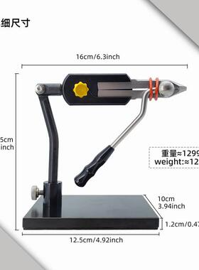 DBLF新D钩款迷你飞蝇钳绑台CQQ飞蝇饵铁板钩绑制工具台款弹簧钳